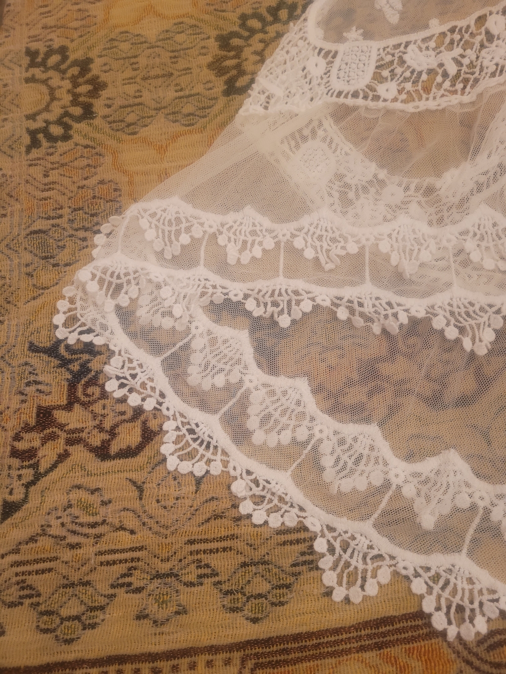 VENUS Sheer White Lace Tie-Front Vest - Picture 5 of 14